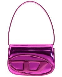 DIESEL - Fuchsia Leather 1Dr Shoulder Bag - Lyst