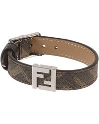 Fendi - Ff Logo Plaque Bracelet - Lyst