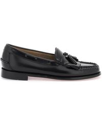 G.H. Bass & Co. - Esther Kiltie Weejuns Loafers In Brushed Leather - Lyst