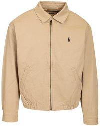 Polo Ralph Lauren - Lined-Windbreaker Piece Dyed Cotton Twill Jacket - Lyst