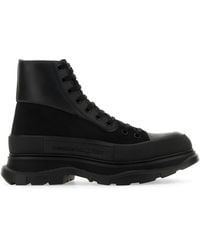 McQueen - Canvas Tread Slick Boots - Lyst