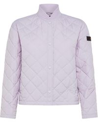 Peuterey - Lilac Quilted Down Jacket With Buttons - Lyst