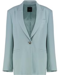 Pinko - Single-Breasted One Button Jacket Polyester Blazers - Lyst