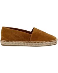 サンダル CELINE  Triomphe Mule 05 suede and leather sandals Triomphe mules Celine Beige size 38 EU in Suede - 43638626
