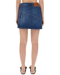 JW Anderson - Denim Miniskirt Main: Cotton Skirt - Lyst