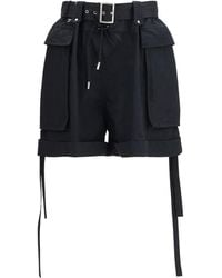McQueen - Cotton Bermuda Shorts - Lyst