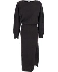 P.A.R.O.S.H. - Dress With Boat Neck - Lyst