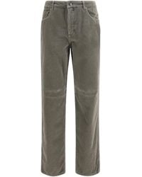 Brunello Cucinelli - Corduroy Pants Cotton; Elastane - Lyst