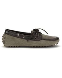 Brunello Cucinelli - Calf Leather Bos Taurus Slip-On Loafers - Lyst