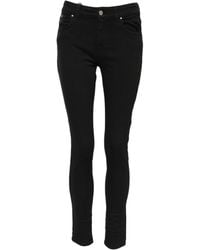 Dolce & Gabbana - Cotton Logo Skinny Mid Waist Denim Jeans Elastane Clothing - Lyst