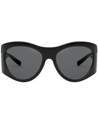 Versace - Sunglasses Oval Full Rim, Frame And Lens Ve4392Gb1-87 - Lyst