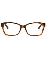 Jimmy Choo - Eyeglasses Rectangle Full Rim, Frame And Clear Demo Lenses Lens Jc270008600 - Lyst