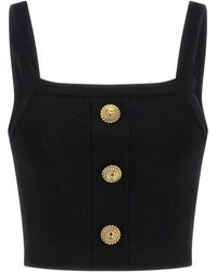 Balmain - Brassiere Top - Lyst