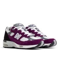 New Balance - 991 'Grape Juice' Made - Lyst