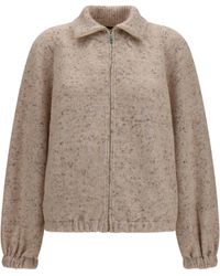 Fabiana Filippi - Oversized Bouclé Yarn Bomber Jacket - Lyst