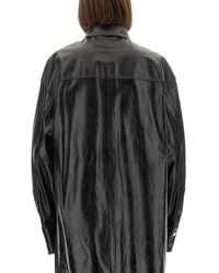 Sportmax - Leather Borel Shirt Lamb - Lyst
