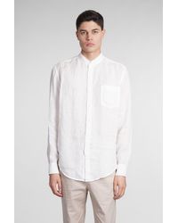 Mauro Grifoni - Shirt In White Linen - Lyst