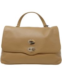 Zanellato - 068010-0050000-z0260 Postina Daily Giorno M Cappuccino Leather Handbag - Lyst