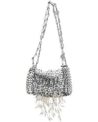 Rabanne - Nano 1969 Pearl Fringe Shoulder Bag Stainless Steel; Brass; Glass - Lyst