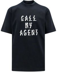 44 Label Group - Black Cotton T-shirt - Lyst
