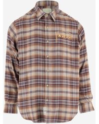 Aries - Cotton Shirt With Check Pattern - Lyst