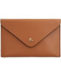 Etro - Leather Flat Pouch - Lyst
