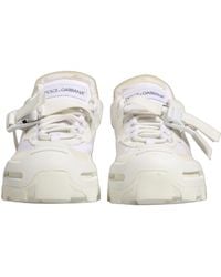 Dolce & Gabbana - Airmaster Panelled Low Top Sneakers Shoes Nylon Suede - Lyst
