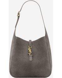 Saint Laurent - Small And Soft Suede Le 5 À 7 Bag Calf Leather Shoulder - Lyst
