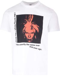 Comme des Garçons - T-Shirt With Andy Warhol Print - Lyst