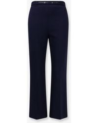 Elisabetta Franchi - Trousers Essentials Monogram Polyester - Lyst