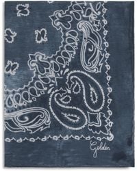 Golden Goose - Golden Paisley Printed Silk Scarf - Lyst