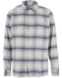Won Hundred - Shirt With Classic Collar And All-Over Check Motif - Lyst