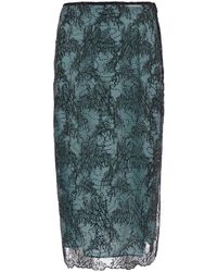 Semicouture - Skirt Camilla Ramage Lace Polyester - Lyst