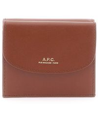 A.P.C. - Genève Trifold Wallet - Lyst