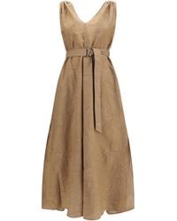 Brunello Cucinelli - Midi Dress - Lyst