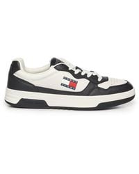Tommy Hilfiger - Leather Sneakers With Logo - Lyst