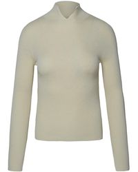 A.P.C. - Ivory Cashmere Blend Sweater - Lyst