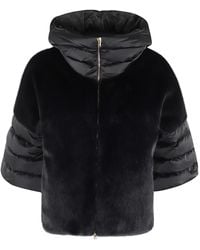 Herno - Cappa Manica Corta Con Cappuccio - Lyst