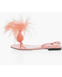Bottega Veneta - Feather Dot Flat Sandals - Lyst