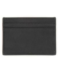 Moschino - Card Holder With Logo Leather Wallets & Purses - Lyst