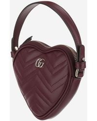 Gucci - Mini Gg Marmont Bag Calf Skin Shoulder - Lyst