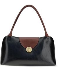 Versace - Calf Leather Bos Taurus Shoulder Bag - Lyst