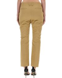Saint Laurent - Drill Pants Cotton Trousers - Lyst