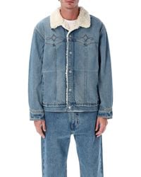 Levi's - Denim Western Sherpa Trucker Jacket - Lyst