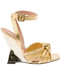 Pollini - Tone Wedge With Knot Detail - Lyst