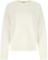 Loewe - Ivory Cashmere Blend Oversize Sweater - Lyst