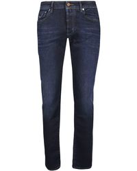 Herren Bekleidung Jeans Enge Jeans Jacob Cohen Denim Klassische Slim-Fit-Jeans in Blau für Herren 