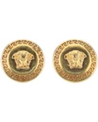 Versace - Medusa Logo Earrings - Lyst