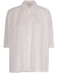 MM6 by Maison Margiela - Camicia Oversize - Lyst