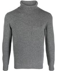Fedeli - Grey Wool-cashmere Blend Jumper - Lyst